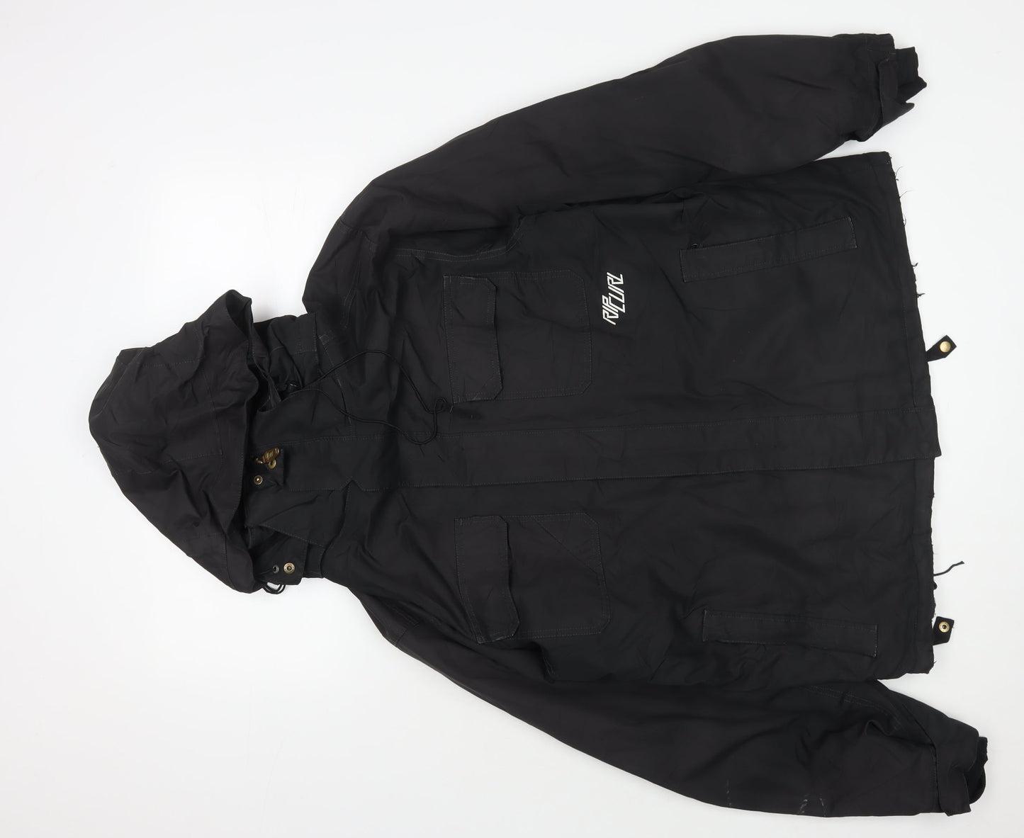 Mens UK Size M Rider Black Parka Coat