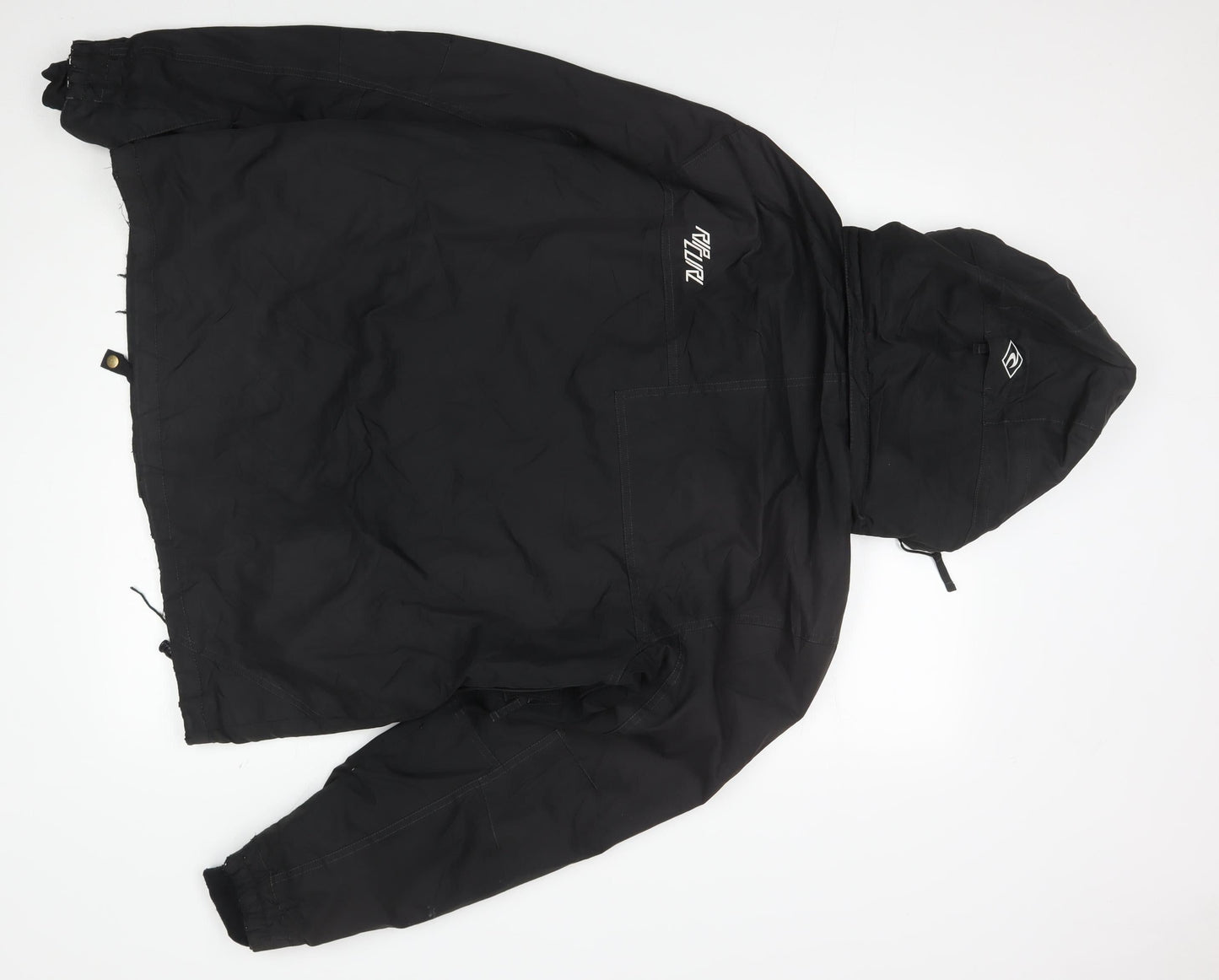 Mens UK Size M Rider Black Parka Coat