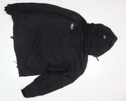 Mens UK Size M Rider Black Parka Coat