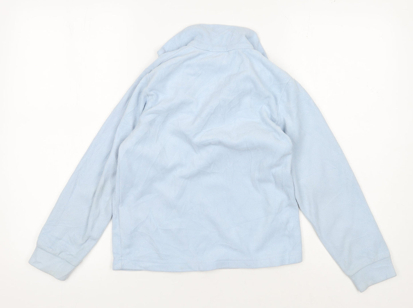 Snow+Rock Girls' Blue Fleece Pullover - 10 Years, Zip Neck