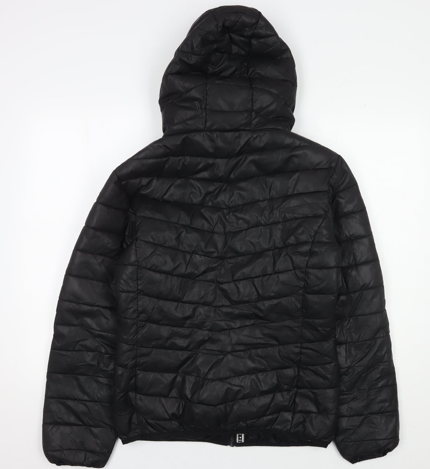 Sonneti Girls Black Puffer Jacket 13-15 Years Hooded Winter