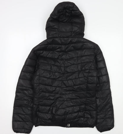 Sonneti Girls Black Puffer Jacket 13-15 Years Hooded Winter