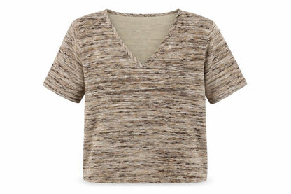 Womens UK Size M Viyella Beige Basic T-Shirt