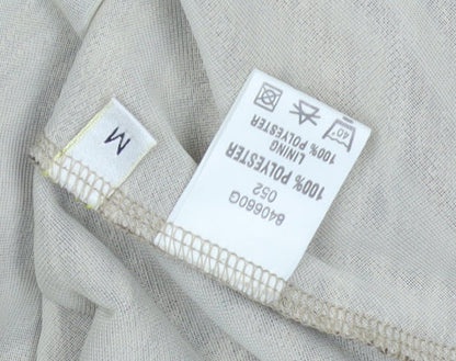 Womens UK Size M Viyella Beige Basic T-Shirt