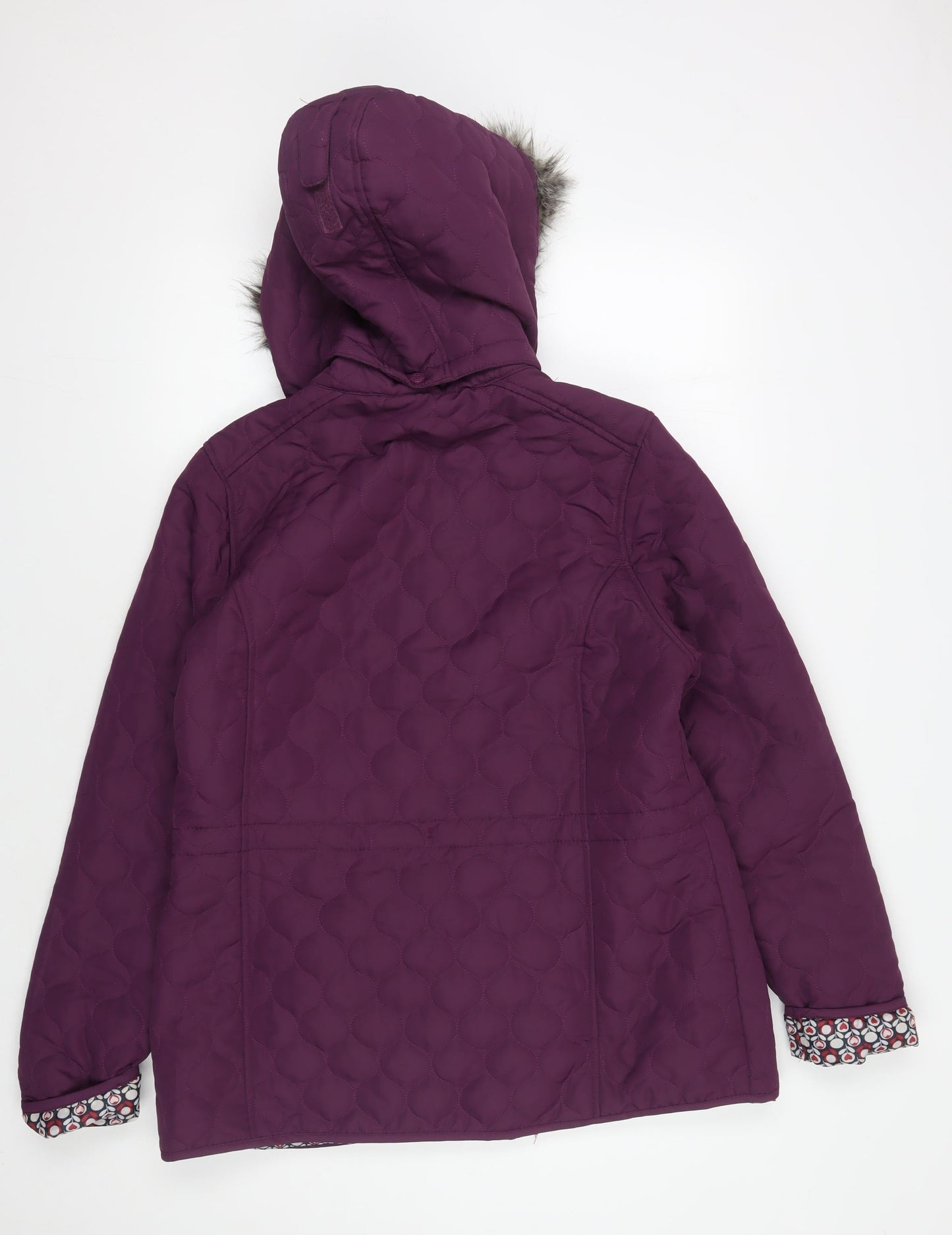 Womens UK Size XL Trespass Purple Puffer Jacket