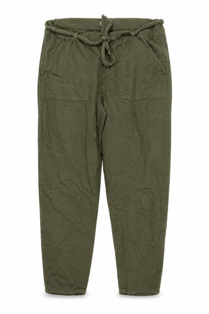 Womens UK Size 18 Marks and Spencer Relaxed Fit Casual Green Trousers