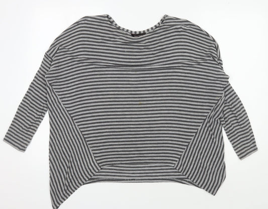 Womens UK Size 10 Phase Eight Grey Jersey T-Shirt