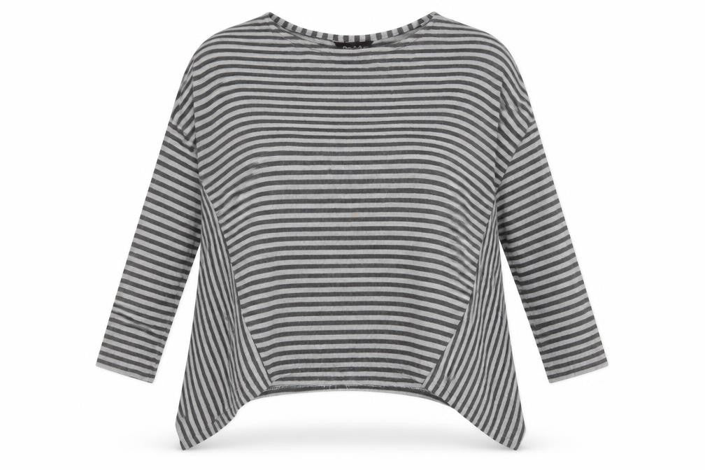 Womens UK Size 10 Phase Eight Grey Jersey T-Shirt