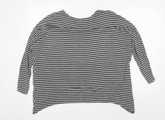 Womens UK Size 10 Phase Eight Grey Jersey T-Shirt