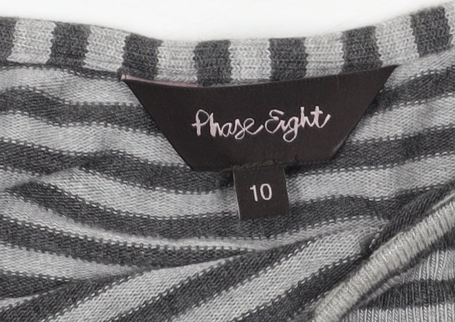 Womens UK Size 10 Phase Eight Grey Jersey T-Shirt