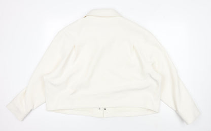 Womens UK Size 24 Marks and Spencer Ivory Basic Jacket
