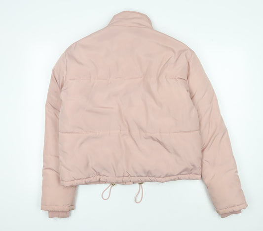New Look Pink Women's Puffer Jacket Size 8