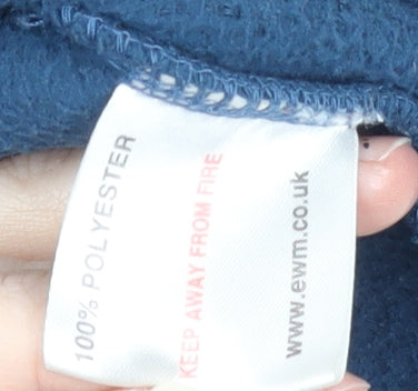 Country Rose Women's Blue Hooded Fleece Jacket M