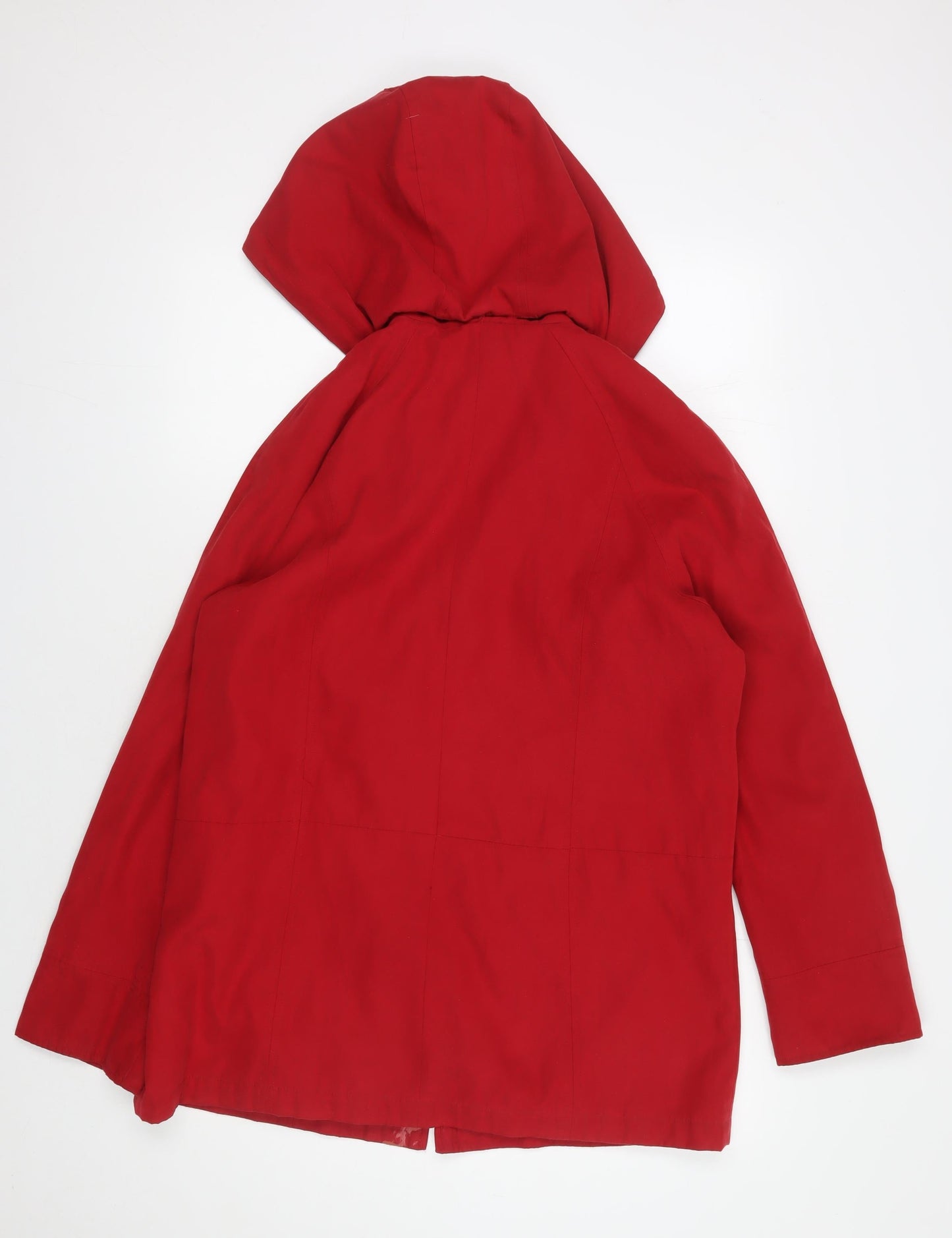 Womens UK Size M London Fog Red Rain Coat