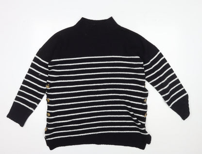 Womens UK Size S JoJo Maman Bébé Black Pullover Jumper