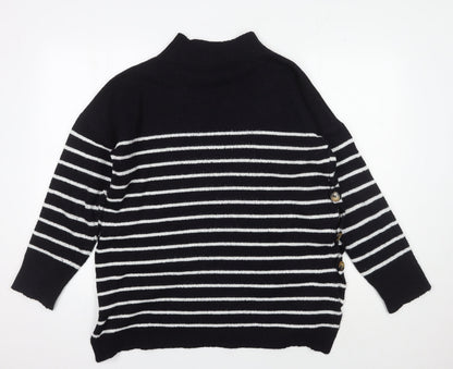 Womens UK Size S JoJo Maman Bébé Black Pullover Jumper