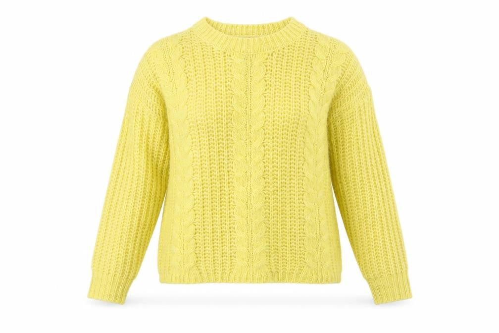 Womens UK Size S Jacqueline de Yong Yellow Pullover Jumper