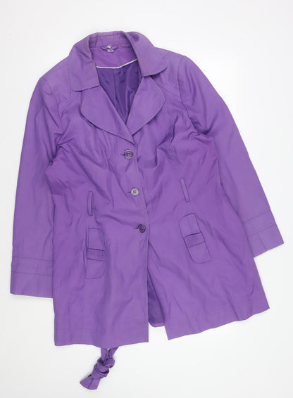 Womens UK Size 12 Style by EWM Purple Belted