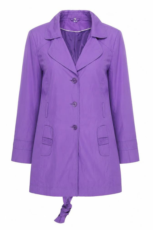 Womens UK Size 12 Style by EWM Purple Belted
