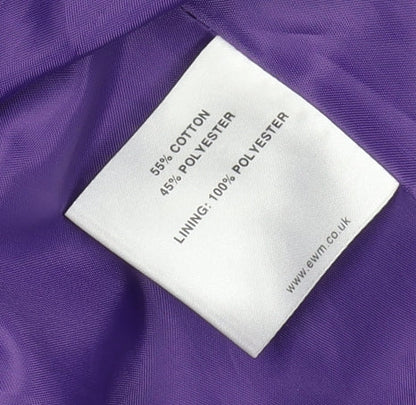 Womens UK Size 12 Style by EWM Purple Belted