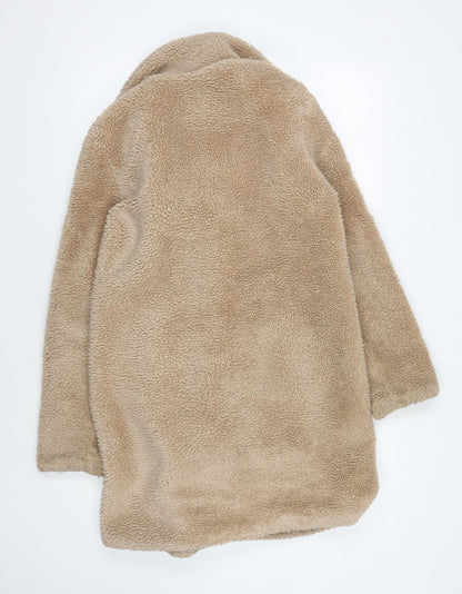 AK Women’s Beige Short Sherpa Coat Size 8