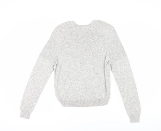 Womens UK Size 8 Marks and Spencer Grey Pullover Jumper
