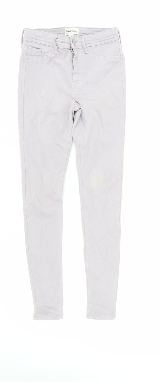 River Island Women's Grey Skinny Jeans Size 8