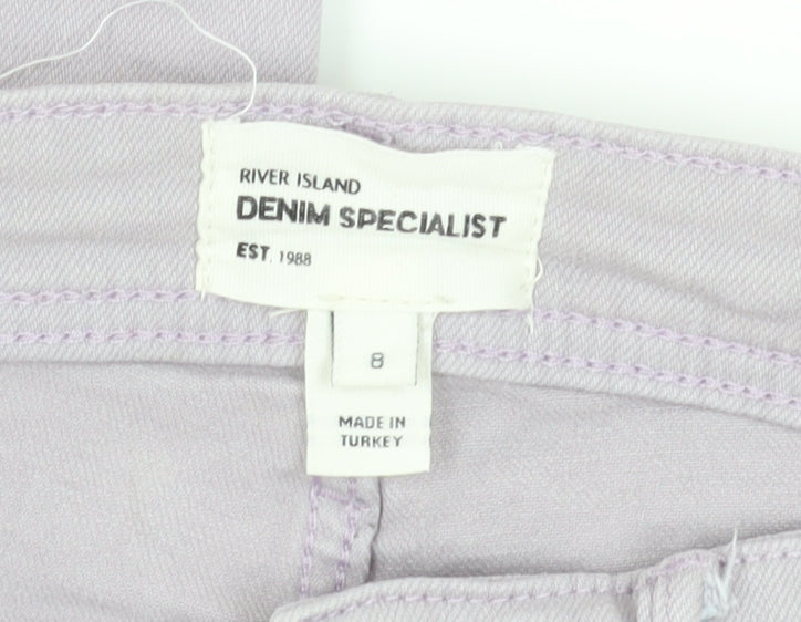 River Island Women's Grey Skinny Jeans Size 8