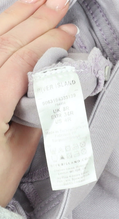 River Island Women's Grey Skinny Jeans Size 8
