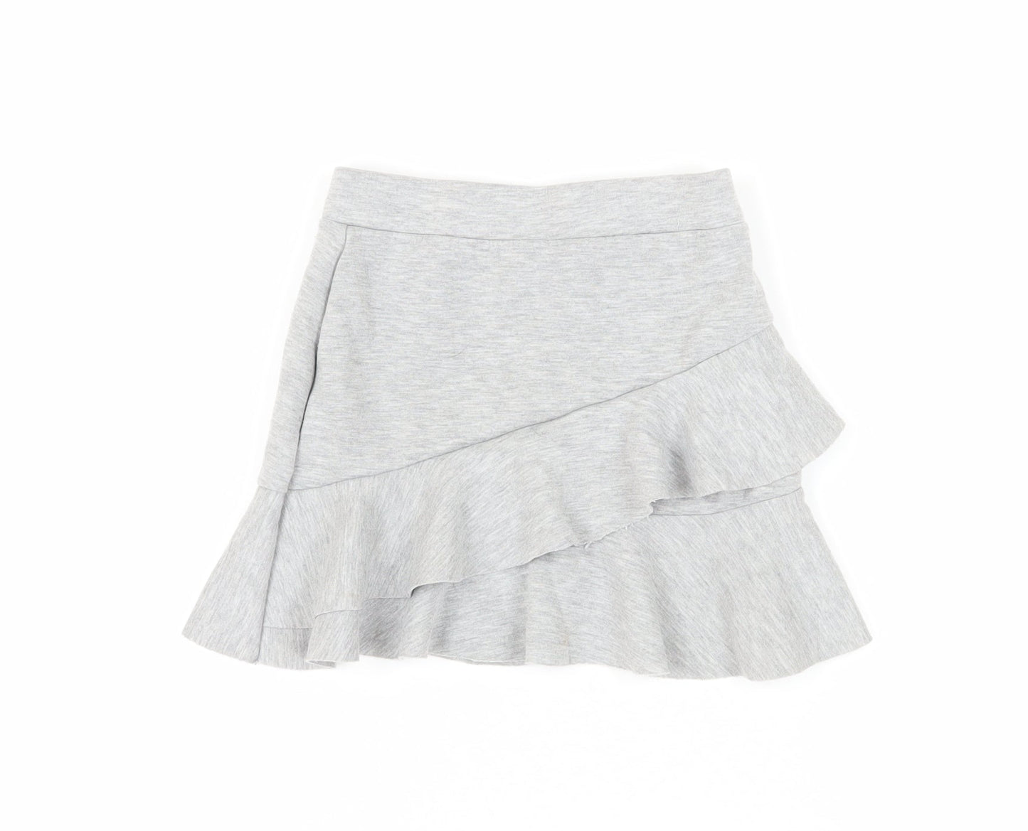 Marks & Spencer Girls Grey Ruffle Skirt 7-8 Years