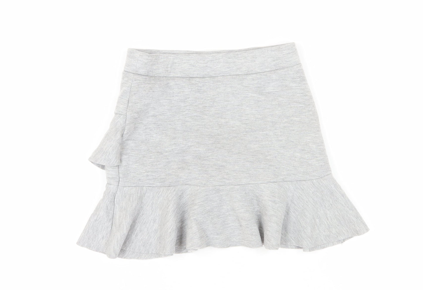 Marks & Spencer Girls Grey Ruffle Skirt 7-8 Years