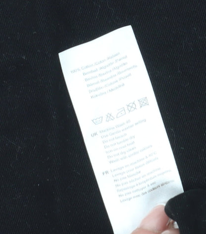 Kangol Men's Black Cotton Trousers Size 34 Regular