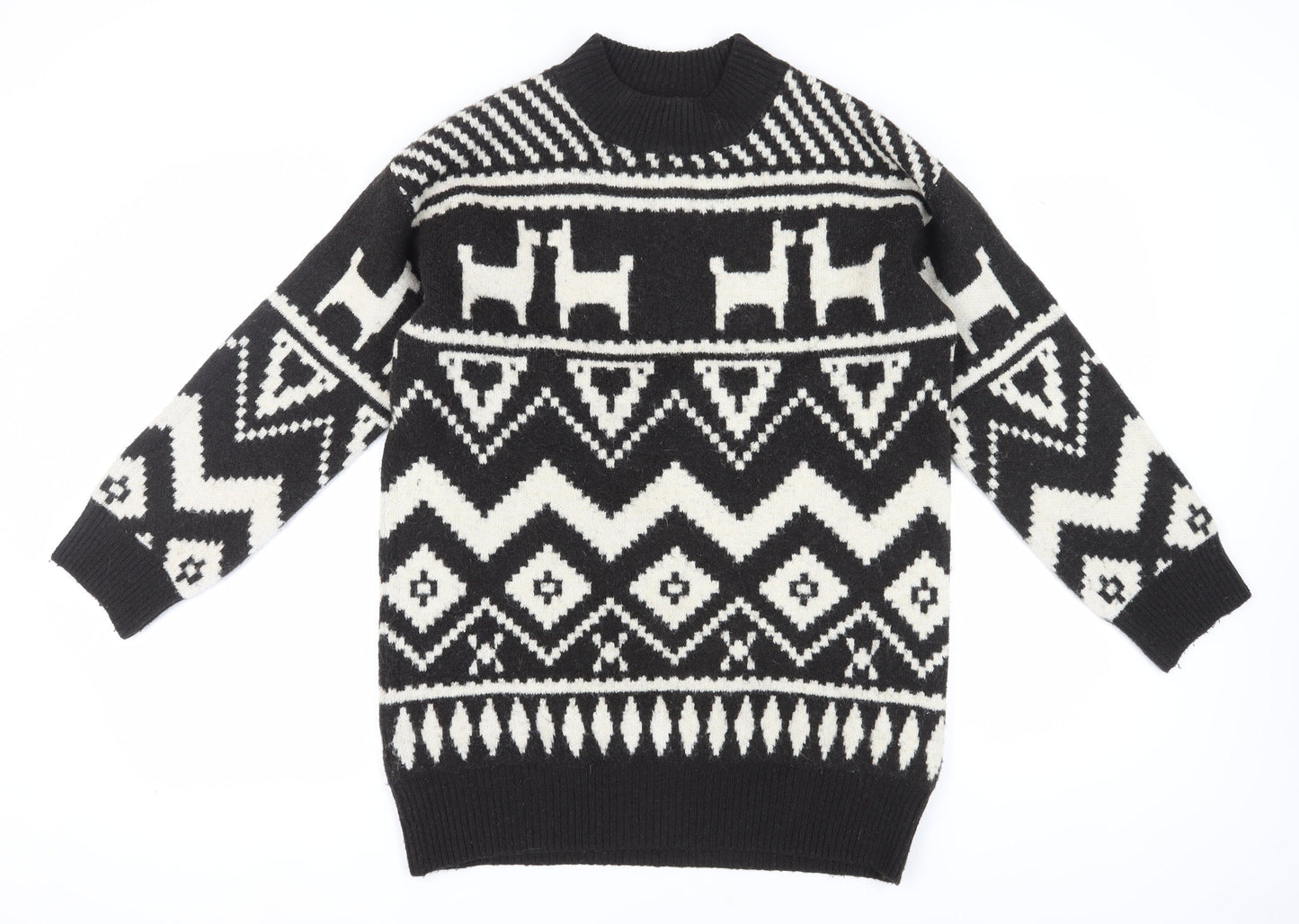 Womens UK Size S H&M Black Pullover Jumper