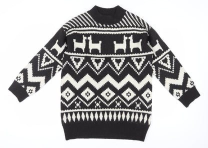 Womens UK Size S H&M Black Pullover Jumper