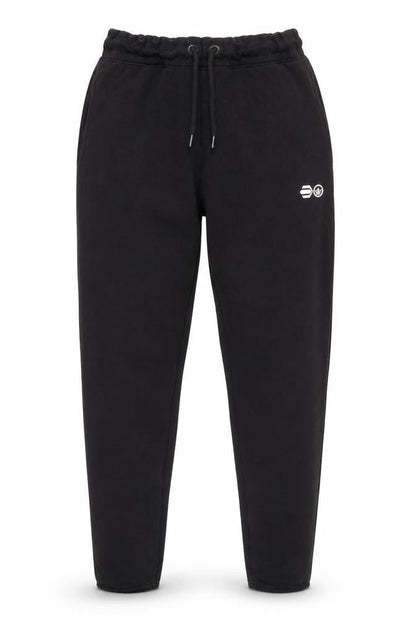 Mens UK Size M Crosshatch Relaxed Fit Jogger Black Trousers