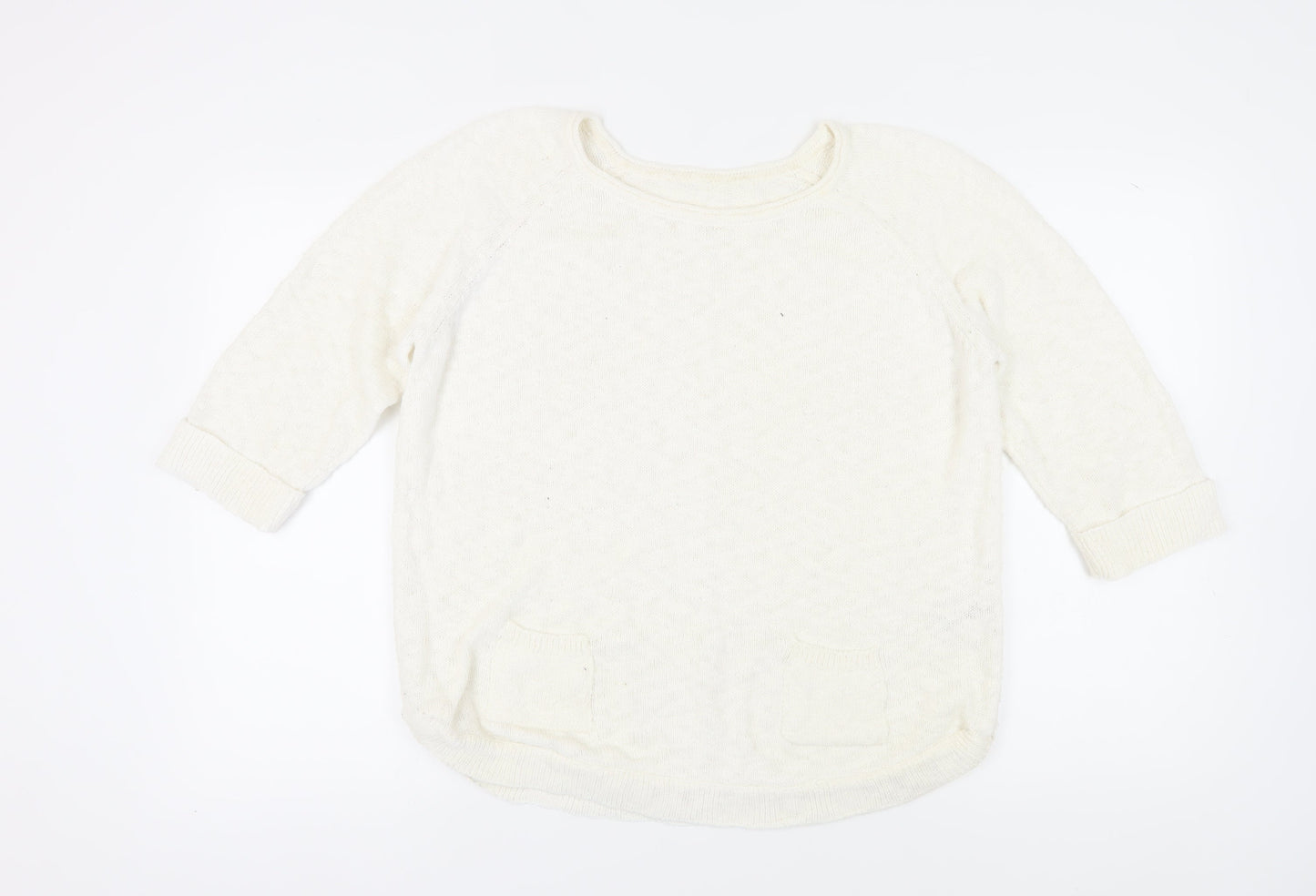 Womens UK Size M Wallis Ivory Pullover Jumper