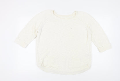 Womens UK Size M Wallis Ivory Pullover Jumper