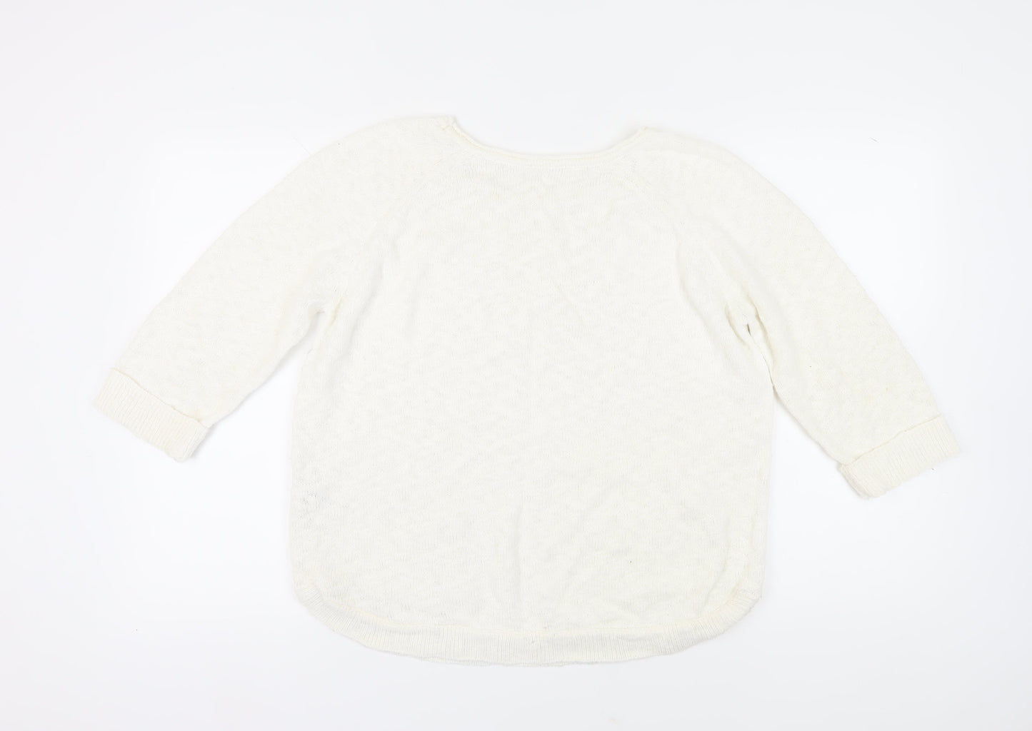 Womens UK Size M Wallis Ivory Pullover Jumper