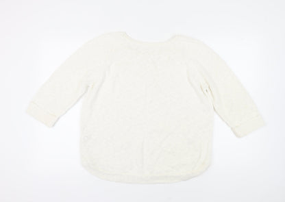 Womens UK Size M Wallis Ivory Pullover Jumper