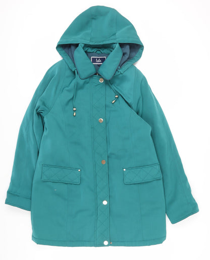 Womens UK Size 12 Isle Green Parka Coat