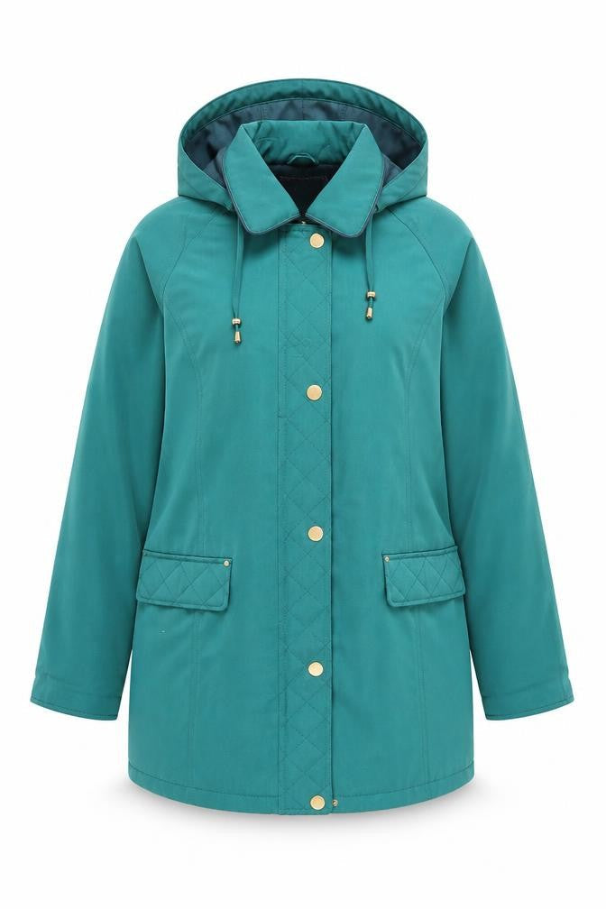 Womens UK Size 12 Isle Green Parka Coat