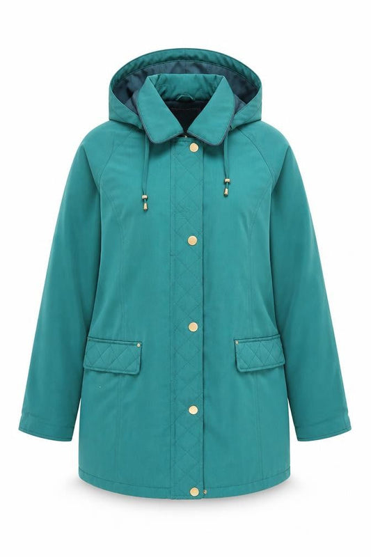 Womens UK Size 12 Isle Green Parka Coat