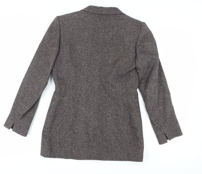 Country Casuals Women's Brown Silk Blazer Size 10