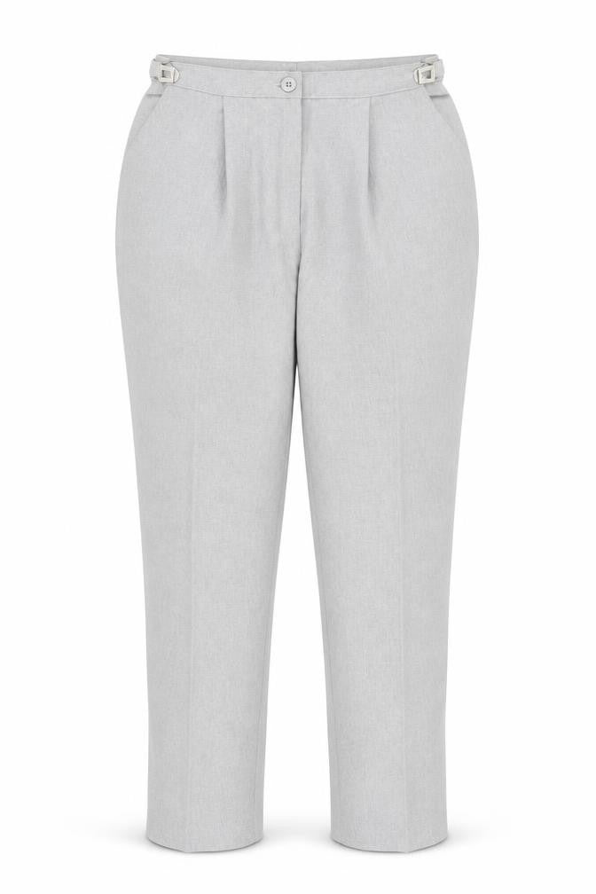 Womens UK Size 16 Damart Regular Fit BusinessCasual Grey Trousers