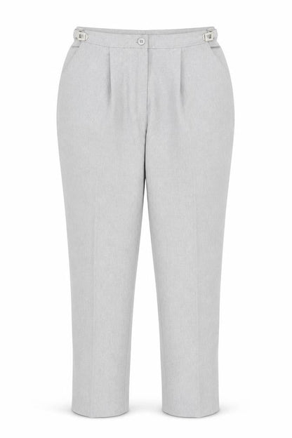 Womens UK Size 16 Damart Regular Fit BusinessCasual Grey Trousers
