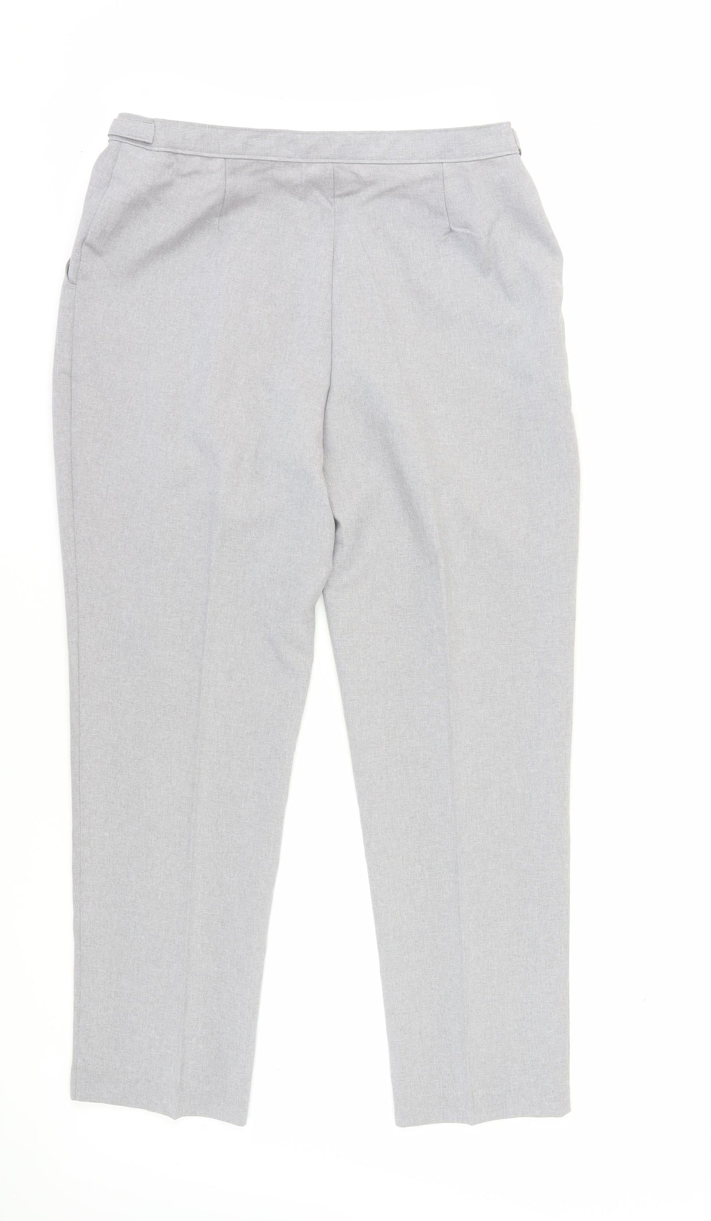 Womens UK Size 16 Damart Regular Fit BusinessCasual Grey Trousers