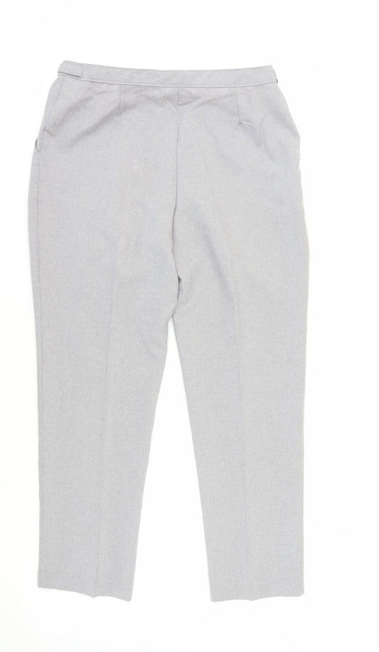 Womens UK Size 16 Damart Regular Fit BusinessCasual Grey Trousers