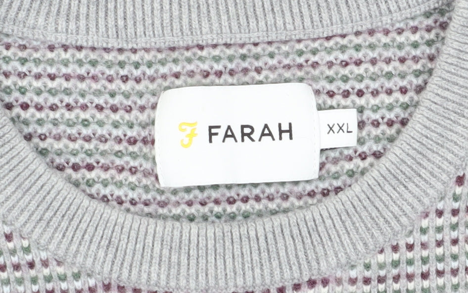 Farah Mens 2XL Multicoloured Pullover Jumper