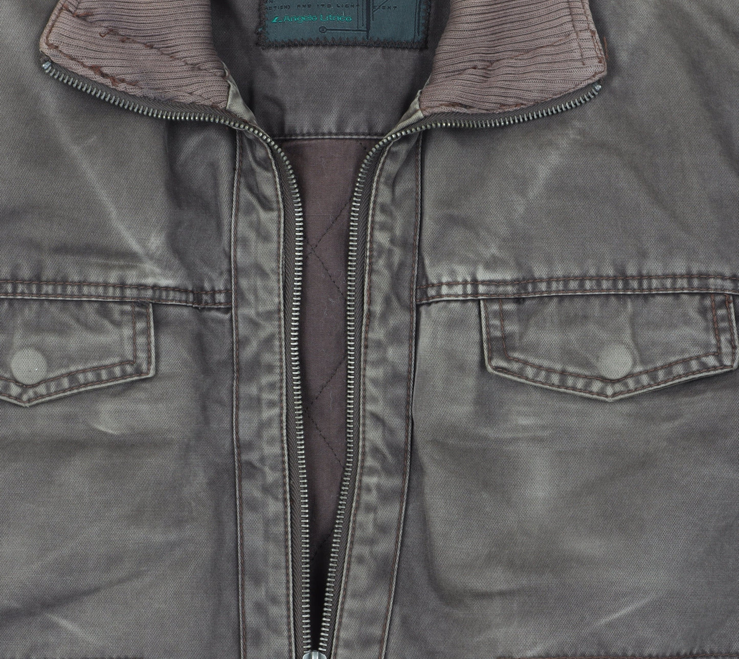 Angelo Litrico Men's Brown Biker Jacket M