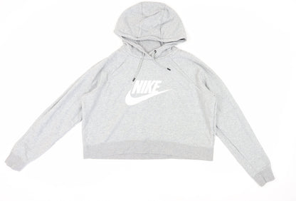 Nike Women's Grey Pullover Hoodie XL Logo Hooded Sportswear